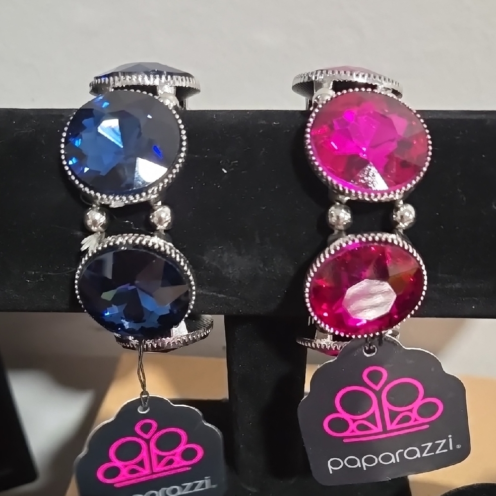 Paparazzi Blue and Pink Gemstone Bracelet